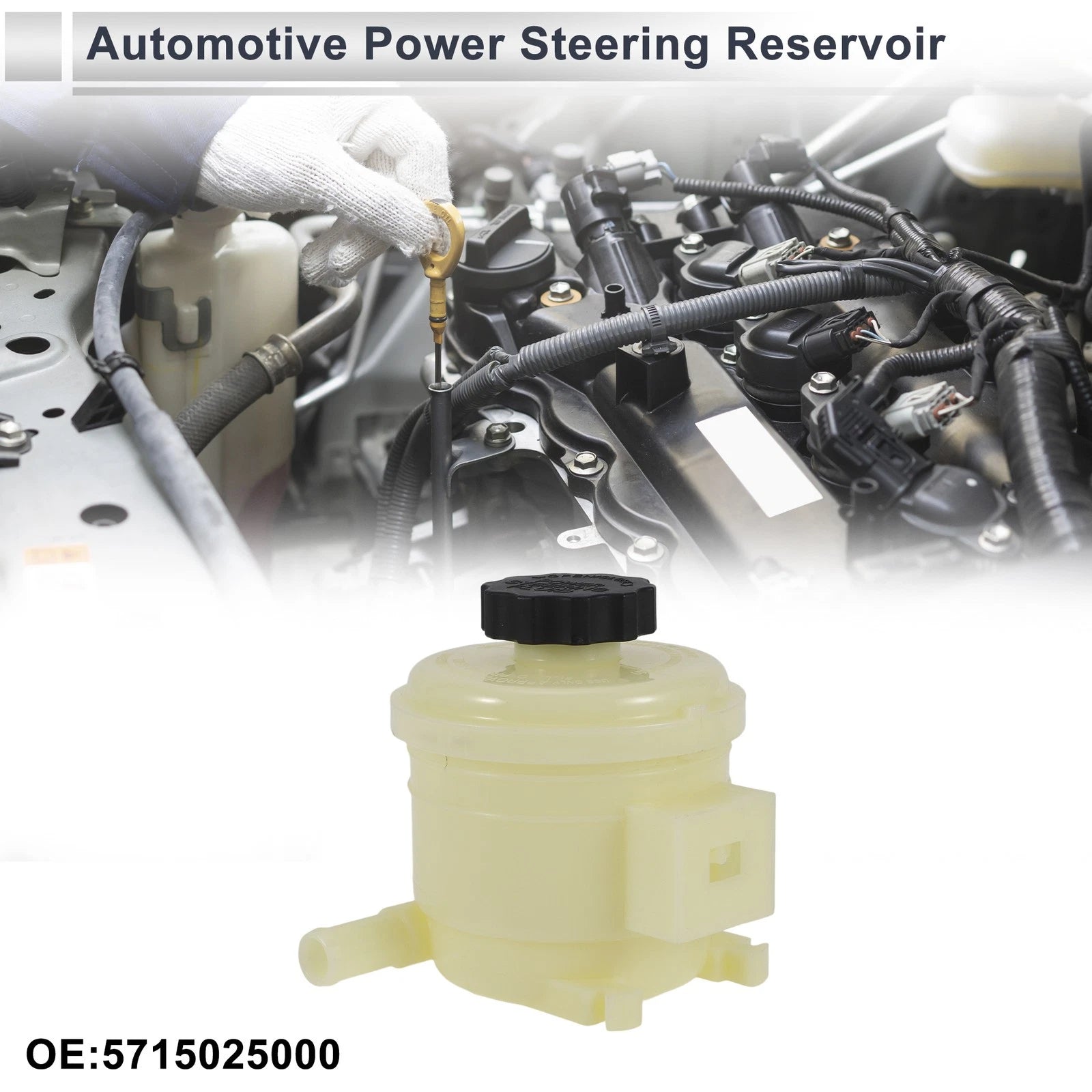 Power Steering Reservoir for Hyundai Accent (2000–2002) No. 5715025000 Beige