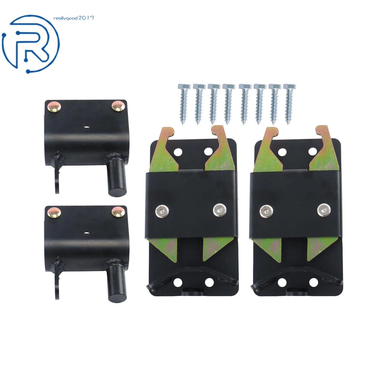 2X Heavy Duty 2 Way Farm Gate Latch for 2"–2 3/4" Post