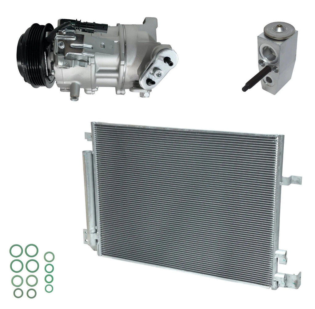 AC Compressor Kit W Condenser for Cadillac ATS 2.0L (2013–2019)