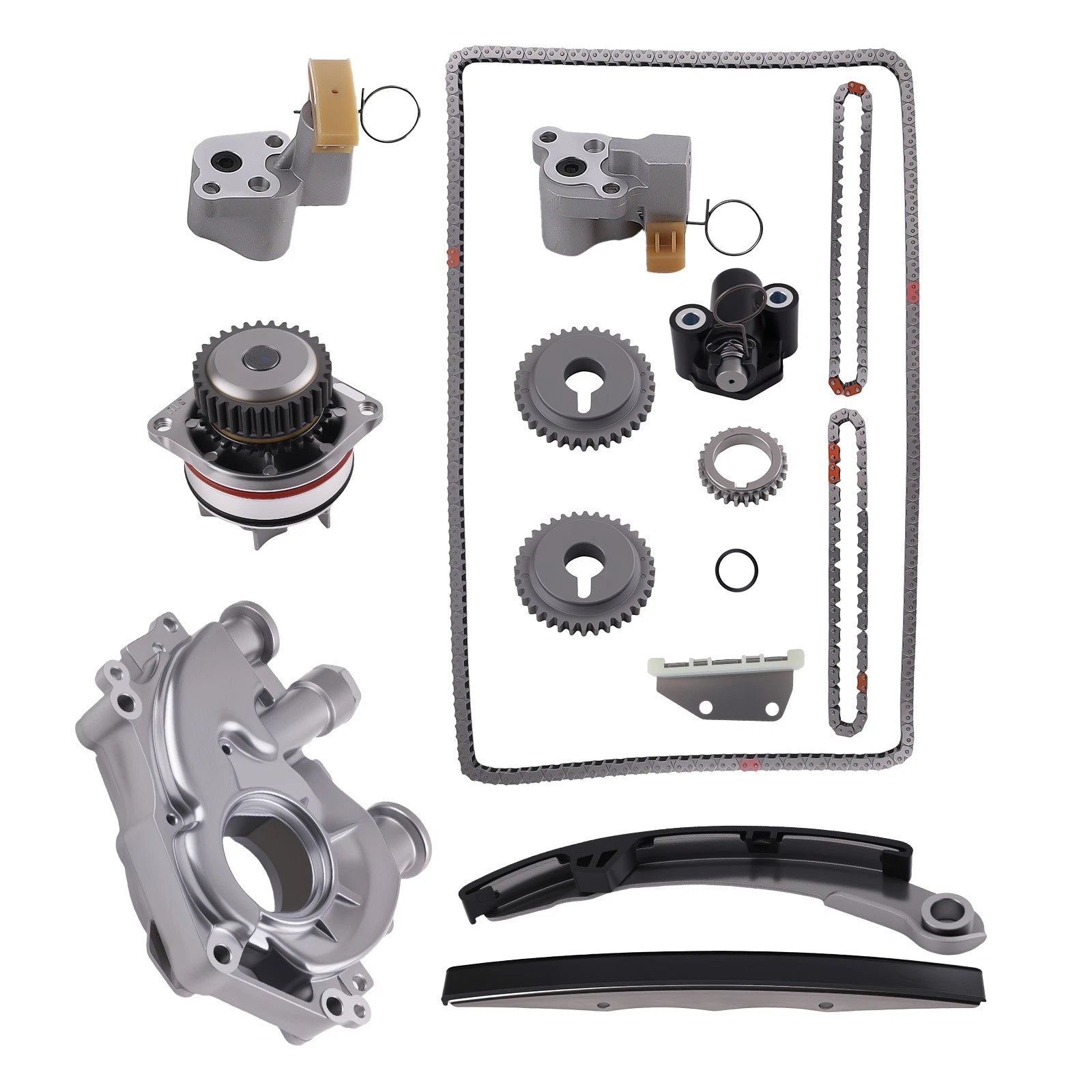 Timing Chain Kit & Water Pump Oil Pump for Nissan Frontier Pathfinder Xterra (2005–2019)