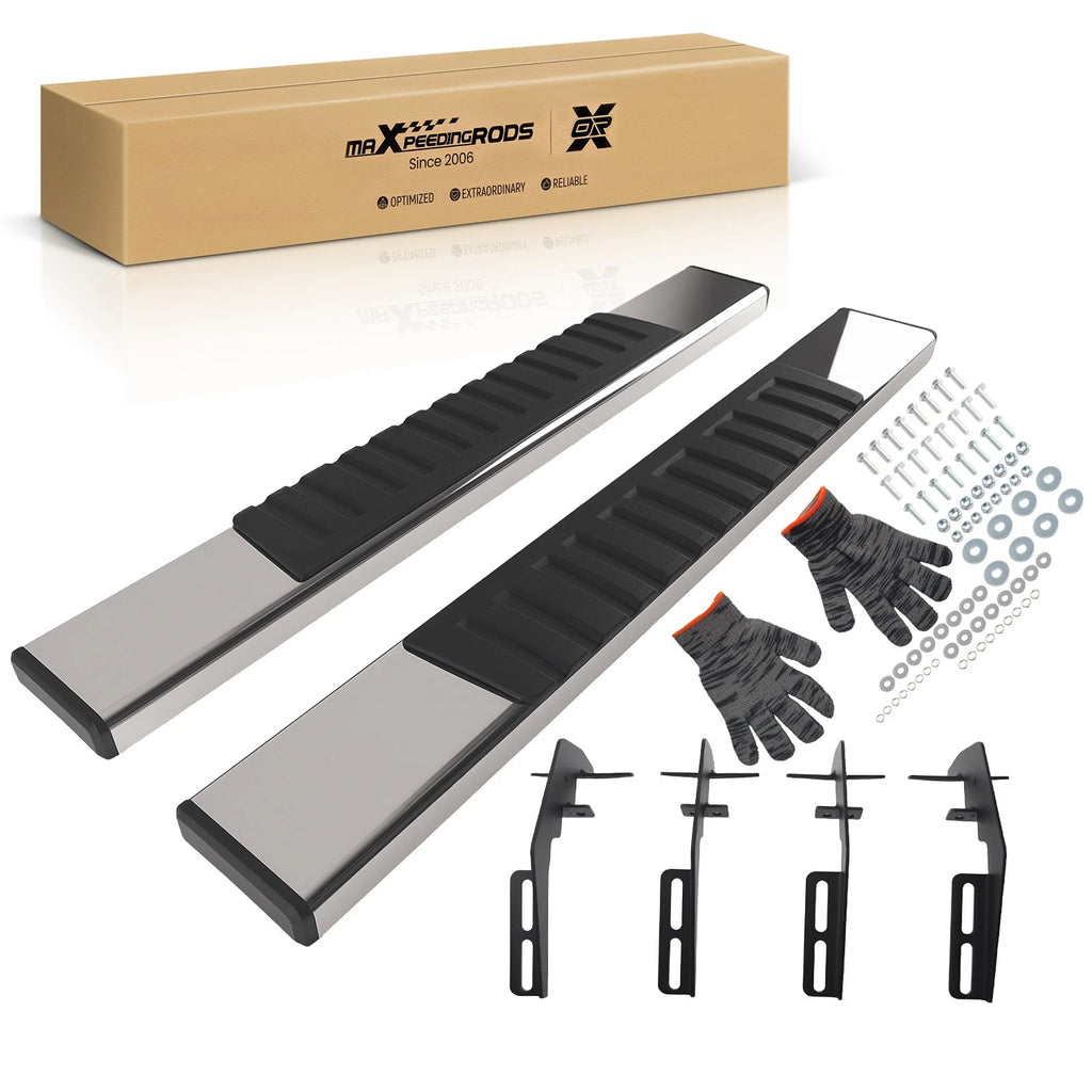 Nerf Bars Running Boards for Dodge Ram 1500 (2009–2018) 6" Black Pair