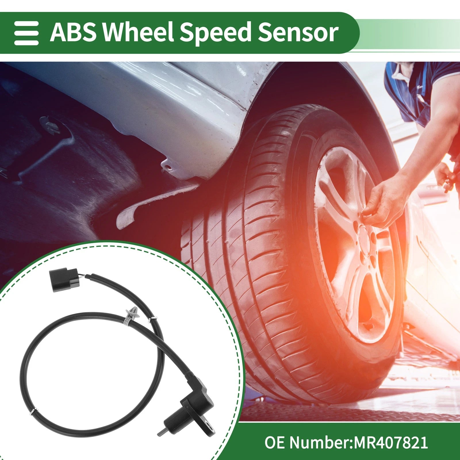 ABS Wheel Speed Sensor MR407821 for Mitsubishi Lancer (2008–2017)