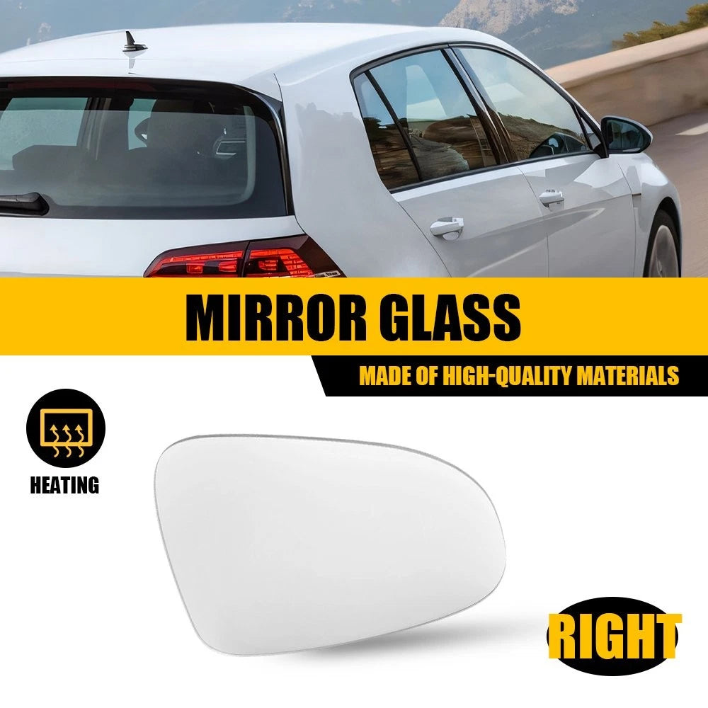 Heated Right Side Mirror Glass for Volkswagen Golf (2010–2014) 5K0857522A EXV