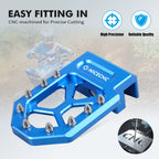 Enlarged Foot Brake Pedal Pad w/ Bolt for Yamaha YFZ450R (2009–2023) Blue