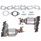 Pair Front Catalytic Converter for Ford Explorer Flex Lincoln MKS MKT MKZ (2013–2019)