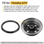 Front Wheel Brake Drum Hub w/Seal for Yamaha Kodiak 400 YFM400FW (1993–1998)