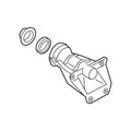 CV Axle Shaft Carrier Bearing Bracket for BMW (31508639382)