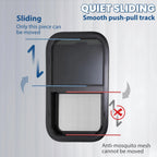 24" x 15" RV Window with Trim Ring for Camper Cargo Trailer
