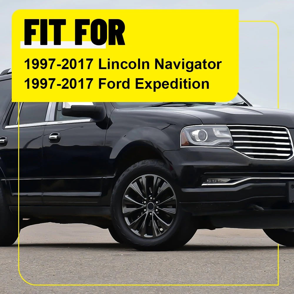 Set of 6 Chrome Pillar Posts for Lincoln Navigator & Ford Expedition (1997â2016)