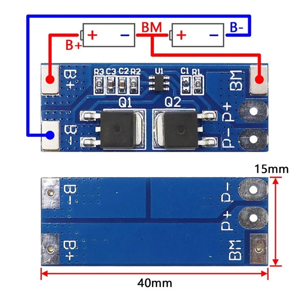 Charger Protection Board for Home Workshop (-40 to +80, 1 2S 8A)