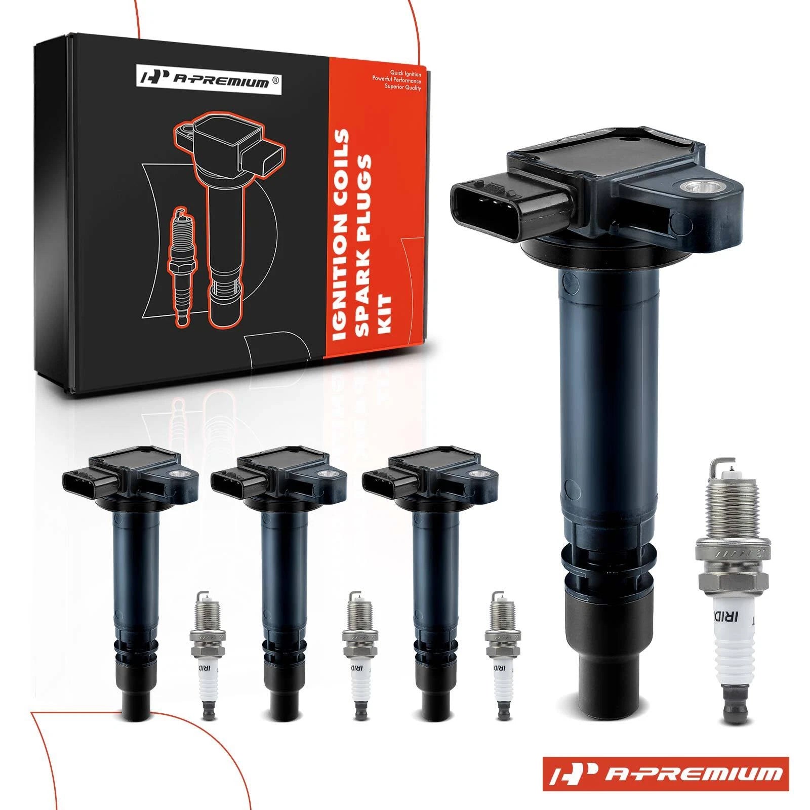 Ignition Coil & Iridium Spark Plugs for Toyota Tacoma (2000–2004)