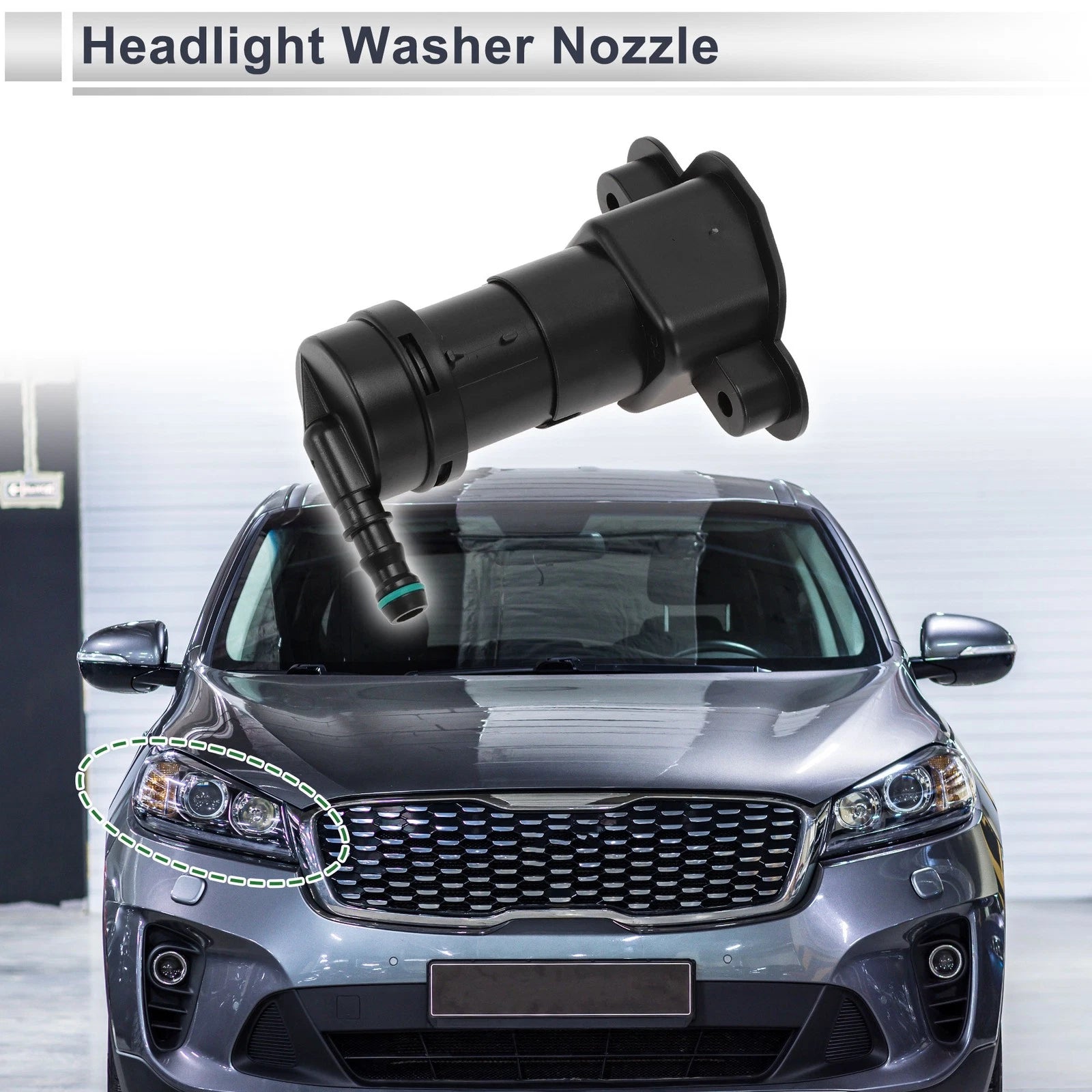 Front Passenger Side Headlight Washer Nozzle for Audi A4 (2002–2008) No. 8E0955102G