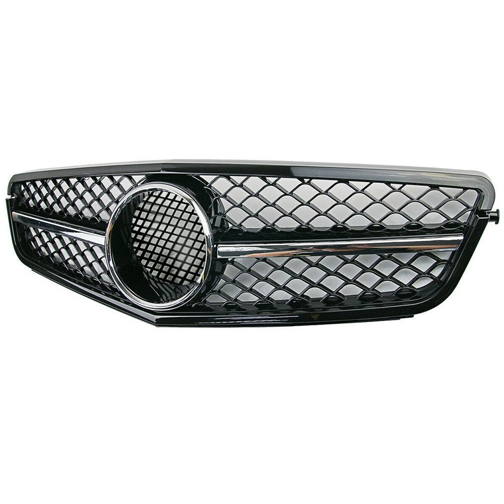 Front Grille for Mercedes Benz C63 C-Class W204 (2008–2013) Chrome Black