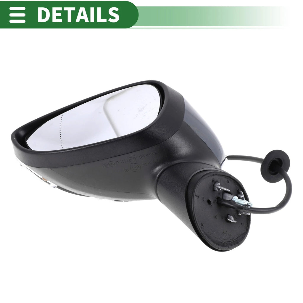Left Side Door Mirror for Ford Fiesta Mk7 (2008–2012) Electric Adjust Gray