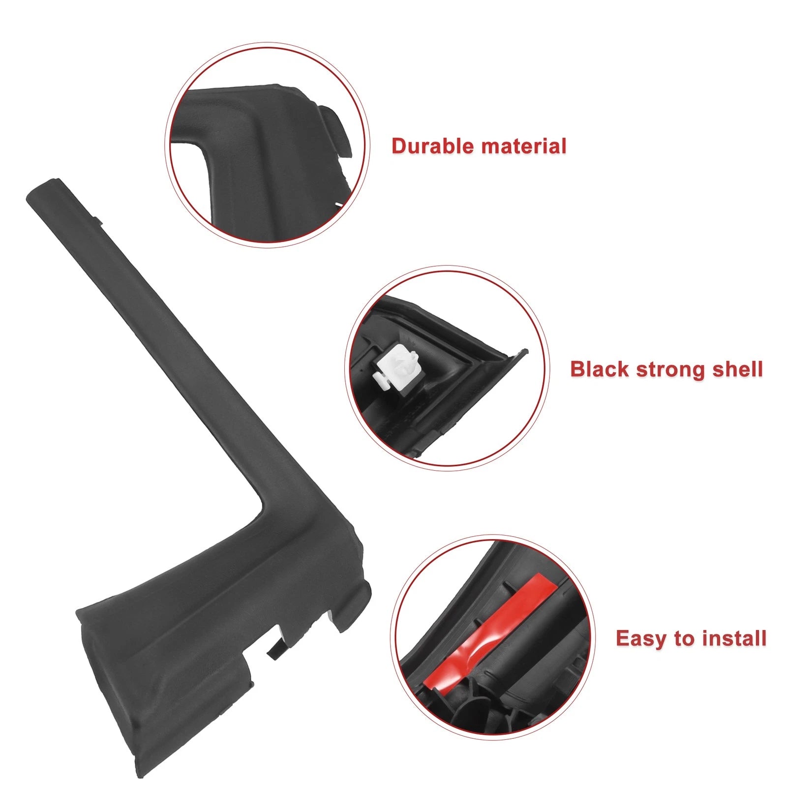 Front Left Windshield Wiper Cowl Panel for Toyota Yaris (2012–2014) No. 53867-52090