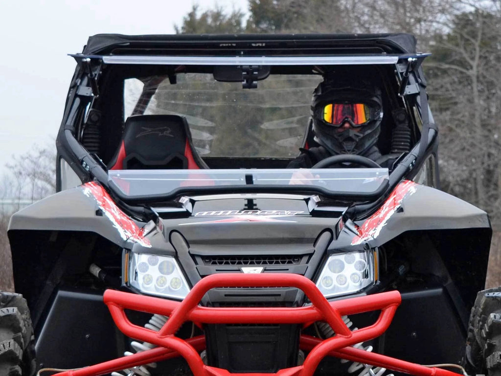 Scratch Resistant Flip Windshield for Arctic Cat Wildcat 1000 (2013–2018)