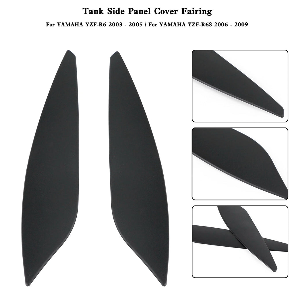 Gas Tank Side Trim Cover Panel for Yamaha YZF R6 R6S (2003–2009) T9