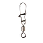 50pc Fishing Tackle Snap Swivels for Fishing Hooks and Lures