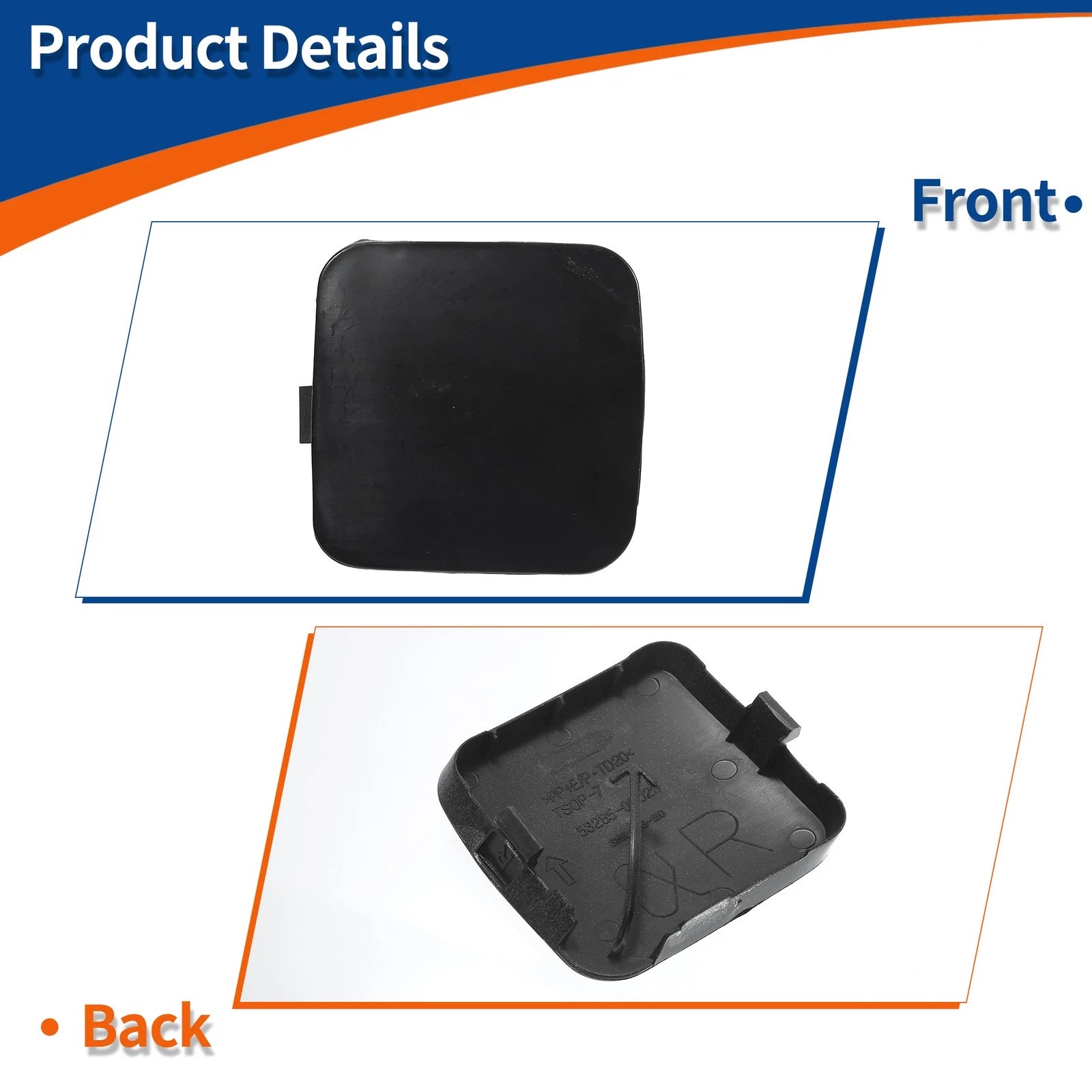 Tow Hook Cover for Toyota RAV4 (2009–2011) No. 532850R906 Unpainted