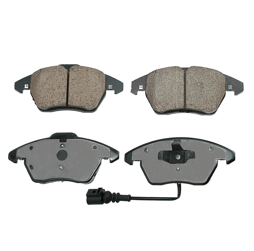 Front Brake Kit 288mm Drilled Rotors & Akebono Ceramic Pads for A3, Q, Beetle, Jetta (2006–2013)