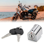 Stainless Steel Motorcycle Steering Lock with 2 Keys for Honda CG125 (2000-2023)