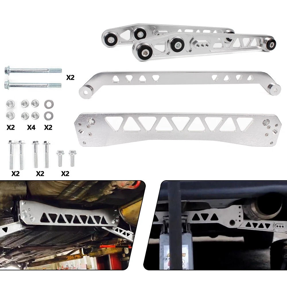 Rear Lower Control Arms Subframe Brace Tie Bar Kit for Honda Civic (1996–2000)