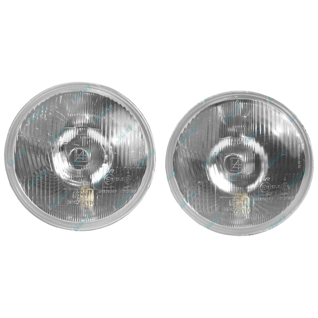 7" Round Curved Glass Headlight Pair