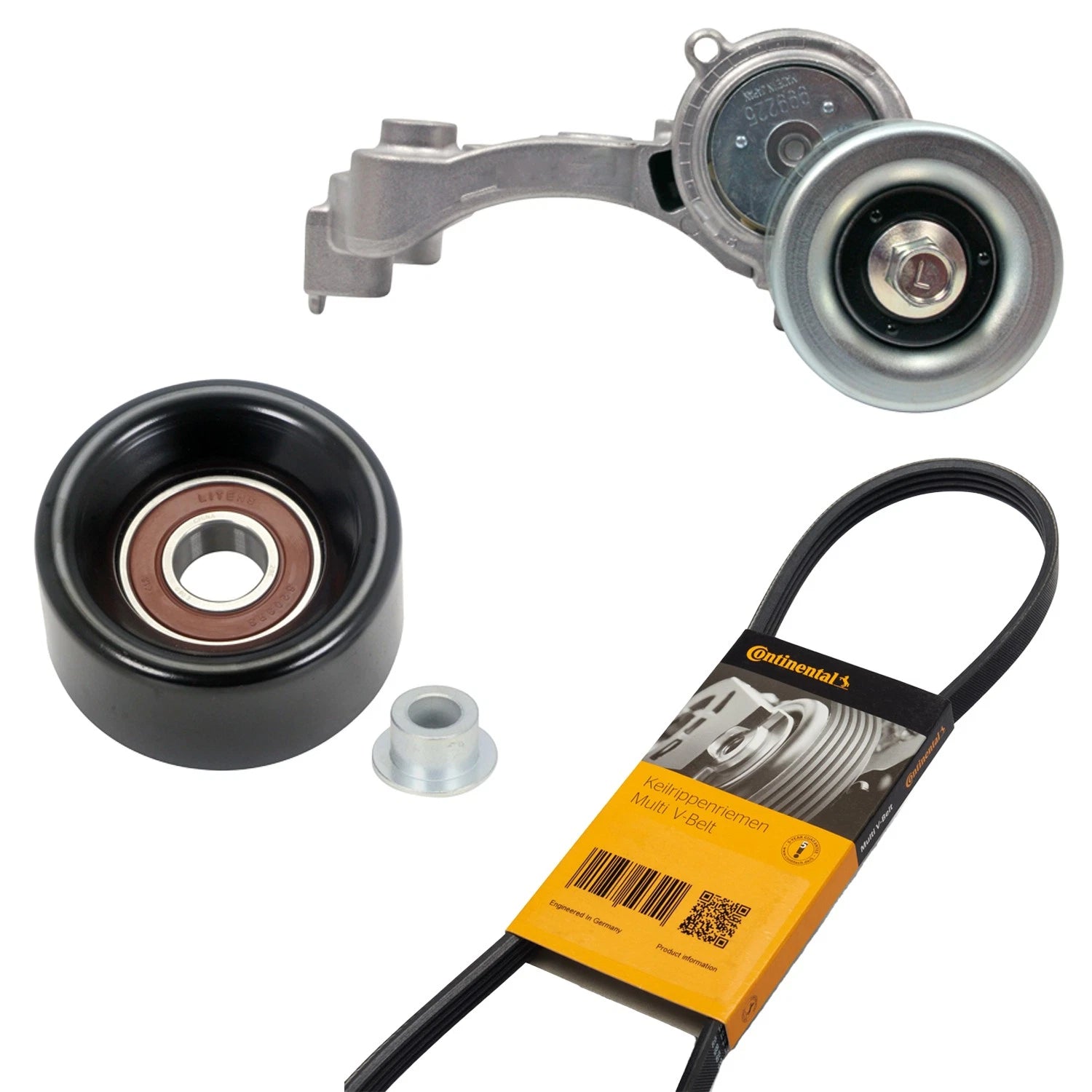 Drive Belt Idler Pulley Tensioner Kit for Avalon Camry ES350 (2005–2017)