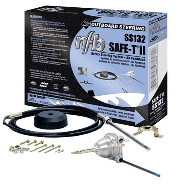 SeaStar SS13211 NFB Safe-T II Mechanical Rotary Steering System for Boats (11')