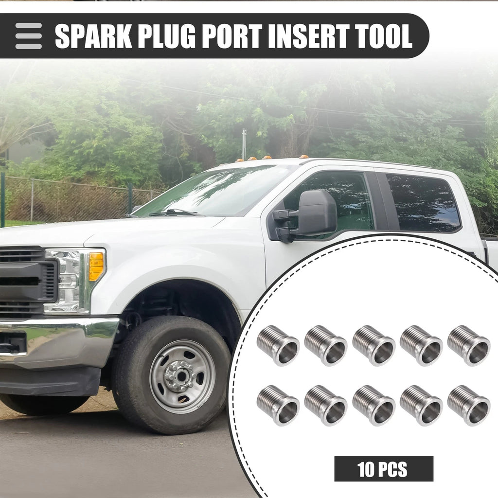 10 Pcs Spark Plug Port Insert Tool for Ford Triton 4.6L 5.4L (1997–2008)