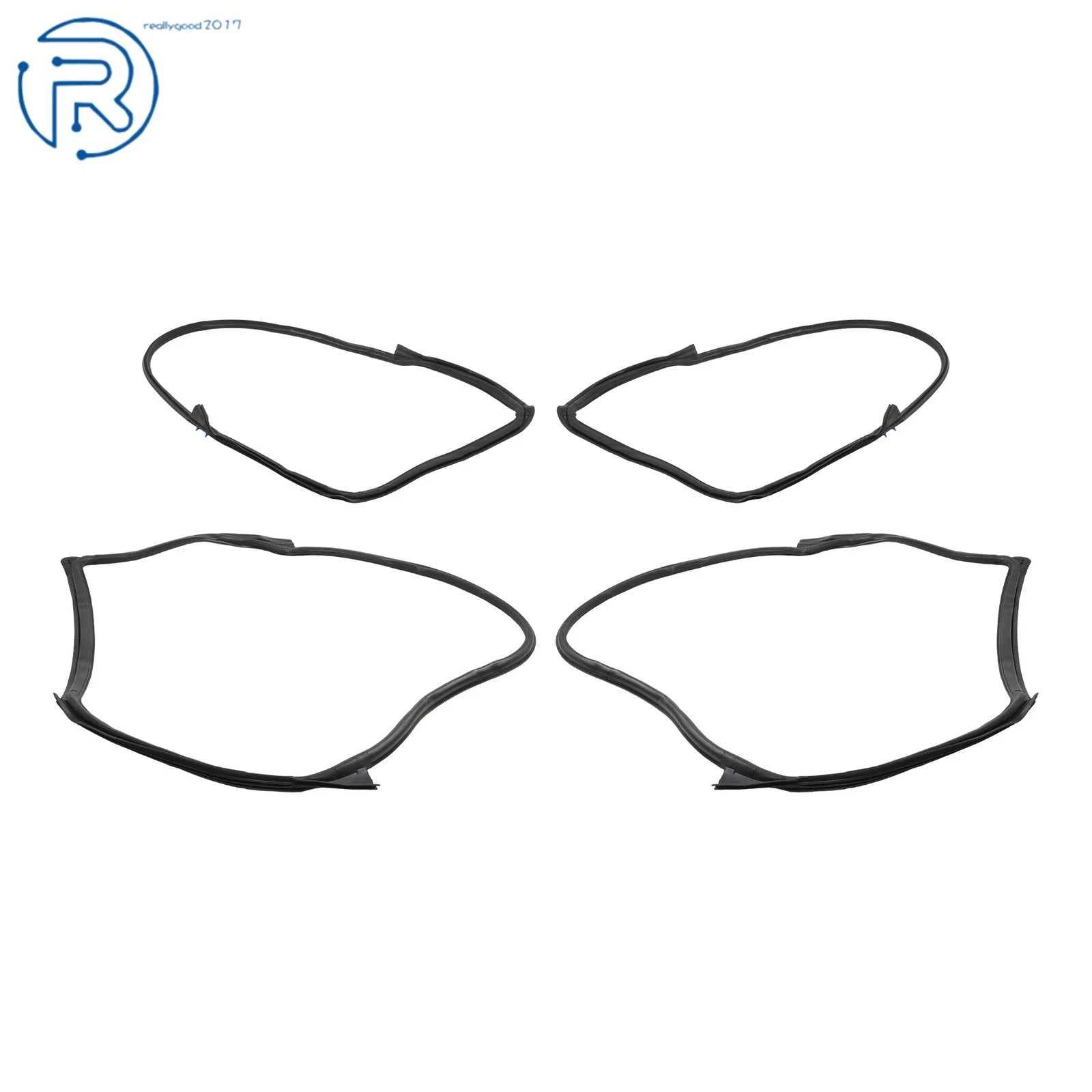 Set of 4 Rubber Window Belt Kit for Jeep Wrangler (2007-2018)