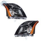 Halogen Headlight Set for Nissan Sentra (2010–2012) Black Clear Left+Right