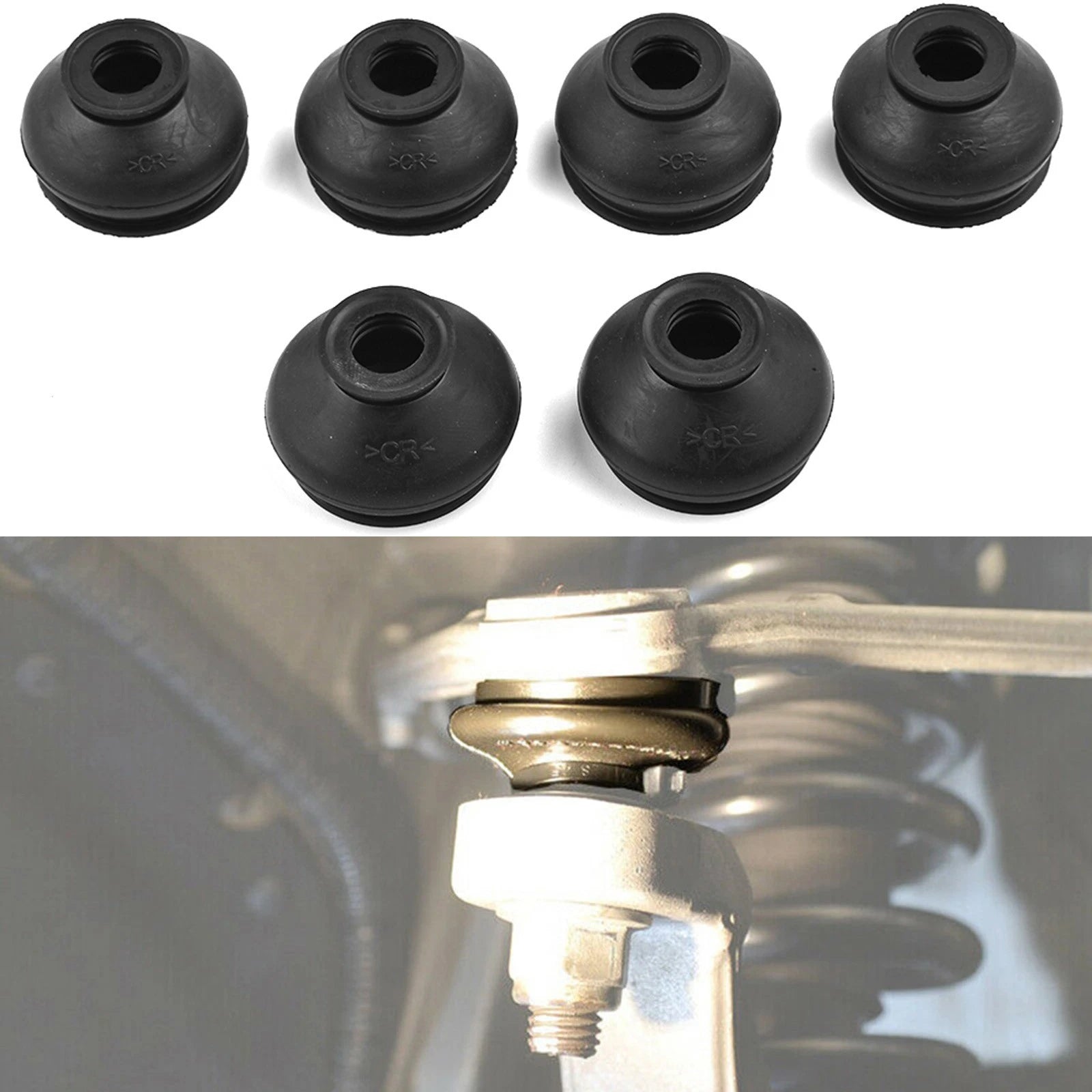Set of 6 Ball Joint Dust Covers for (HQ Rubber)