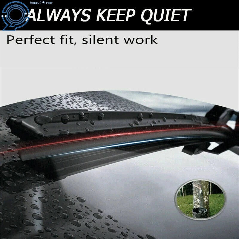 Set of 2 Premium All-Season Windshield Wiper Blades for Make Model