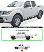 6in Stainless Steel Side Step for Nissan Frontier Crew Cab (2005-2026)