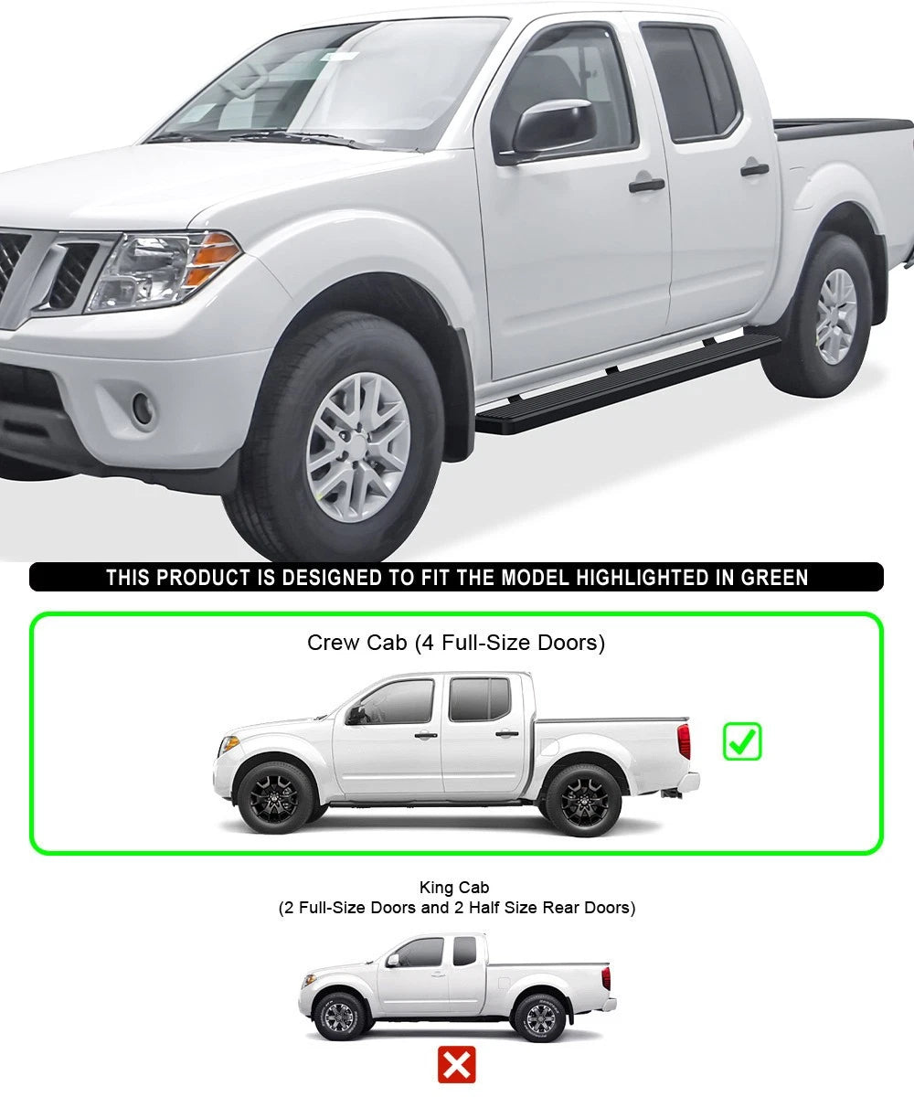 6in Stainless Steel Side Step for Nissan Frontier Crew Cab (2005-2026)