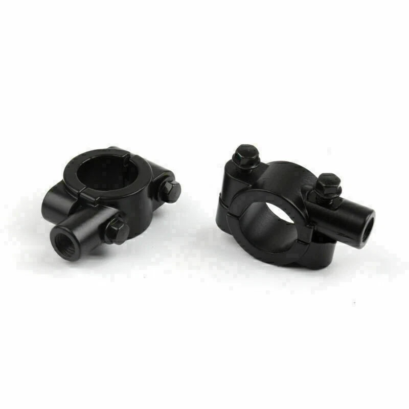 Handlebar Mirror Mount Clamp Adaptor for Motorcycle (7/8", 10MM Thread)