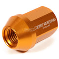 20 PCS Closed End M12x1.5 35mm Tall Orange Aluminum Lug Nuts for JDM Vehicles