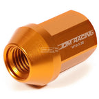 20 PCS Closed End M12x1.5 35mm Tall Orange Aluminum Lug Nuts for JDM Vehicles