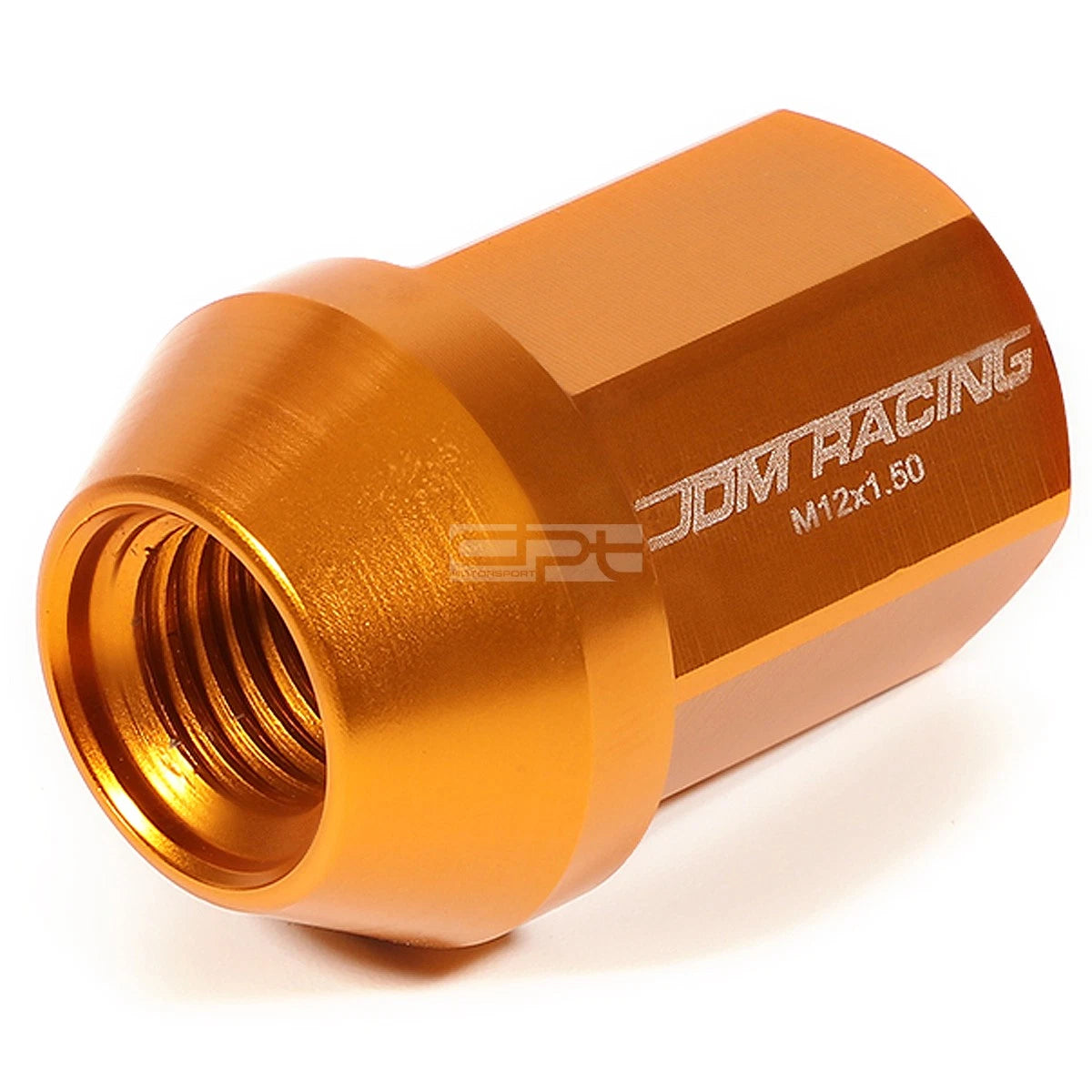 20 PCS Closed End M12x1.5 35mm Tall Orange Aluminum Lug Nuts for JDM Vehicles