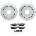 Set of 2 Bosch QuietCast Rear Rotors & Akebono ProACT Pads for F-150