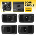 Set of 4 Black Inside Right & Left Door Handles for Toyota Tacoma (2001–2004) & Camry (1987–1991)