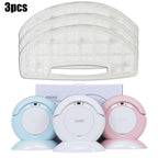3X Replacement Dust Filters for Robot Vacuum Cleaner (Round, White)