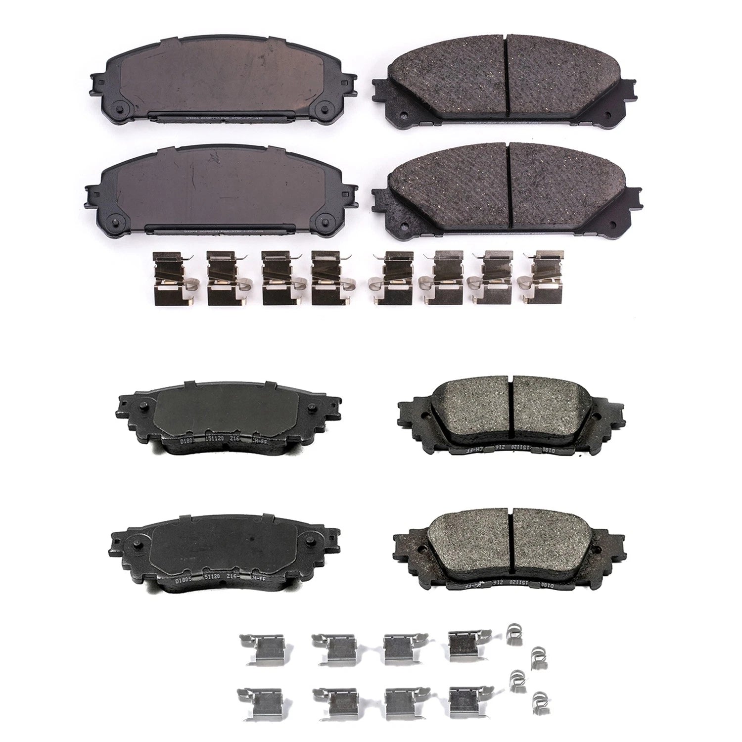PowerStop Front & Rear Carbon Fiber Ceramic Brake Pads Kit for NX200t NX300h (2015–2019)