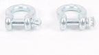Set of 2 Heavy Duty 1" D-Ring Bow Shackles WLL 8.5 Tons