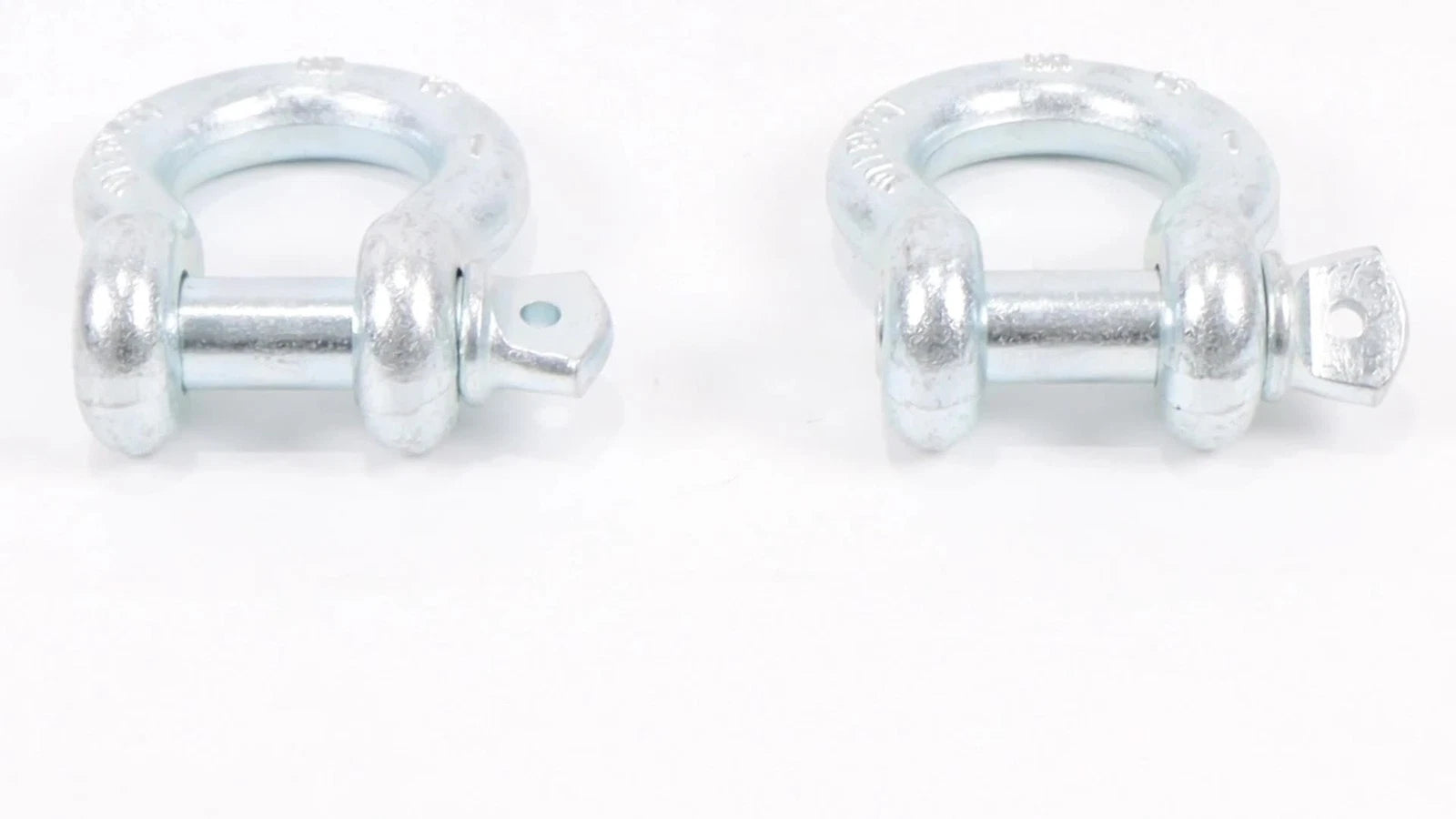 Set of 2 Heavy Duty 1" D-Ring Bow Shackles WLL 8.5 Tons