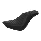 Black Driver Passenger Seat for Harley Softail FLDE FLHC FLHCS FLSL (2018–Present)