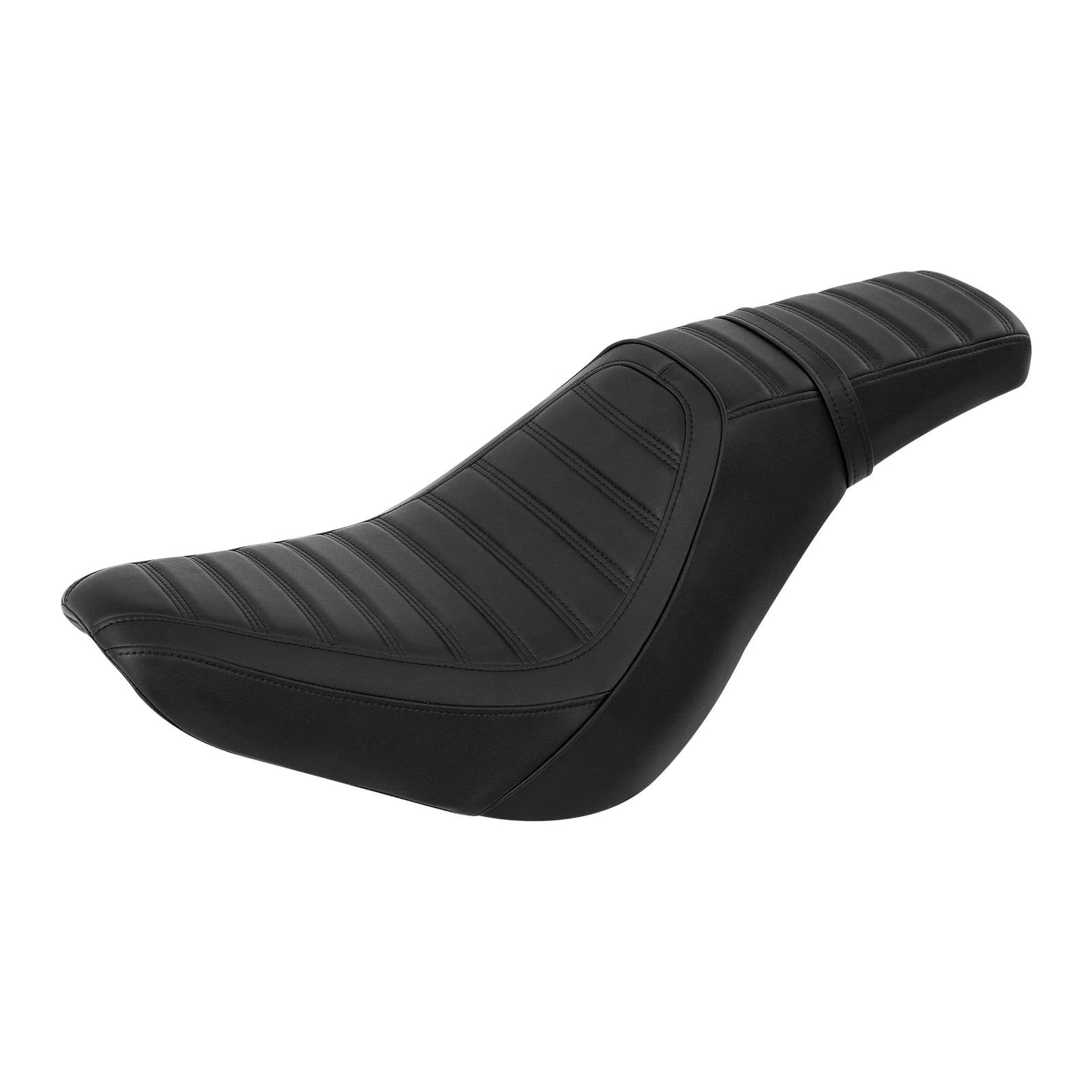 Black Driver Passenger Seat for Harley Softail FLDE FLHC FLHCS FLSL (2018–Present)