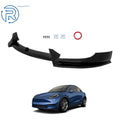 Set of Front Lip Spoiler for Tesla Model Y (2020–2024) Glossy Black