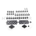 Silver Round Aluminum Fairing Bolt Kit for Suzuki Hayabusa GSXR (1999–2007)